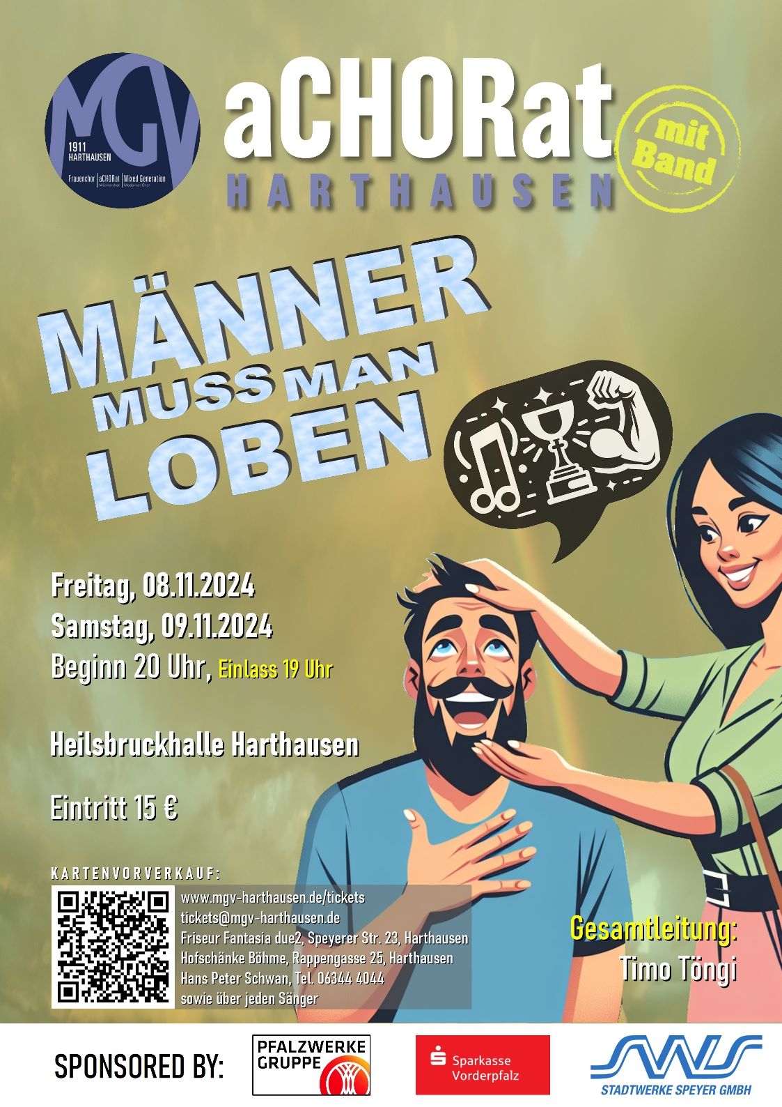 aCHORat Konzert "Männer muss man loben" am 8./9. November 2024